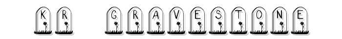 KR Gravestone font